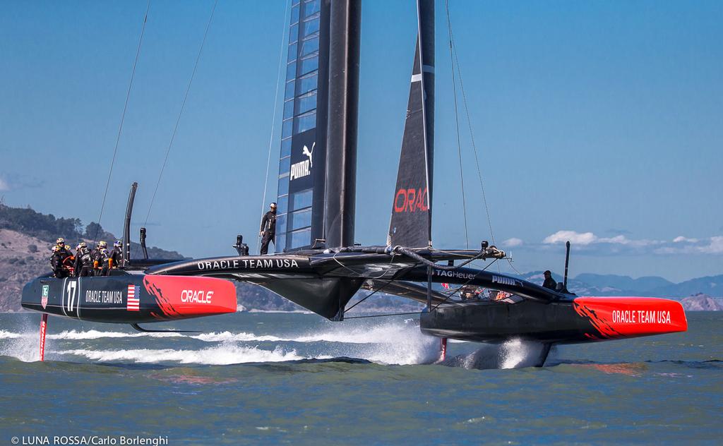 Oracle Team USA - day 13, Race 16 of America’s Cup 34 photo copyright Carlo Borlenghi/Luna Rossa http://www.lunarossachallenge.com taken at  and featuring the  class