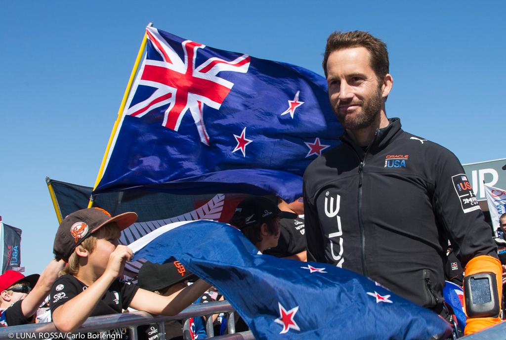 Oracle Team USA tactician Ben Ainslie Race 17 - 18<br />
 © Carlo Borlenghi/Luna Rossa http://www.lunarossachallenge.com