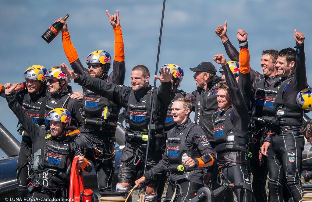 Oracle Team USA wins the 34th America’s Cup 
 photo copyright Carlo Borlenghi/Luna Rossa http://www.lunarossachallenge.com taken at  and featuring the  class