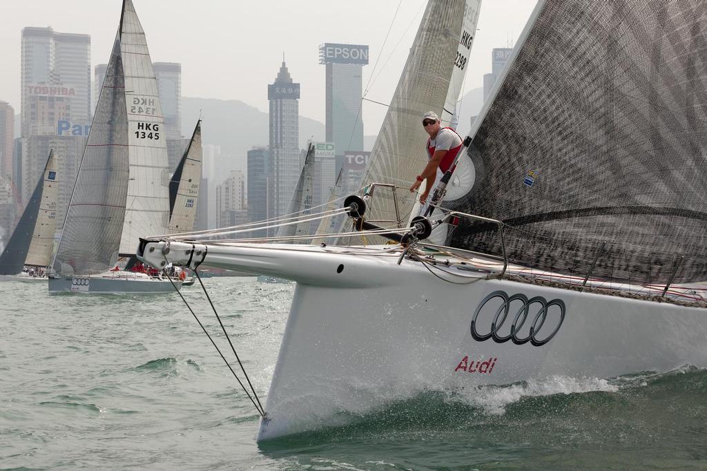 VNR13 0231 - AUDI Hong Kong - Vietnam Race 2013. Ragamuffin 90 on the start line ©  RHKYC/Guy Nowell http://www.guynowell.com/