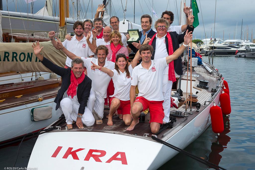 Prizegiving ceremony IKRA wins the Rolex Trophy ©  Rolex / Carlo Borlenghi http://www.carloborlenghi.net