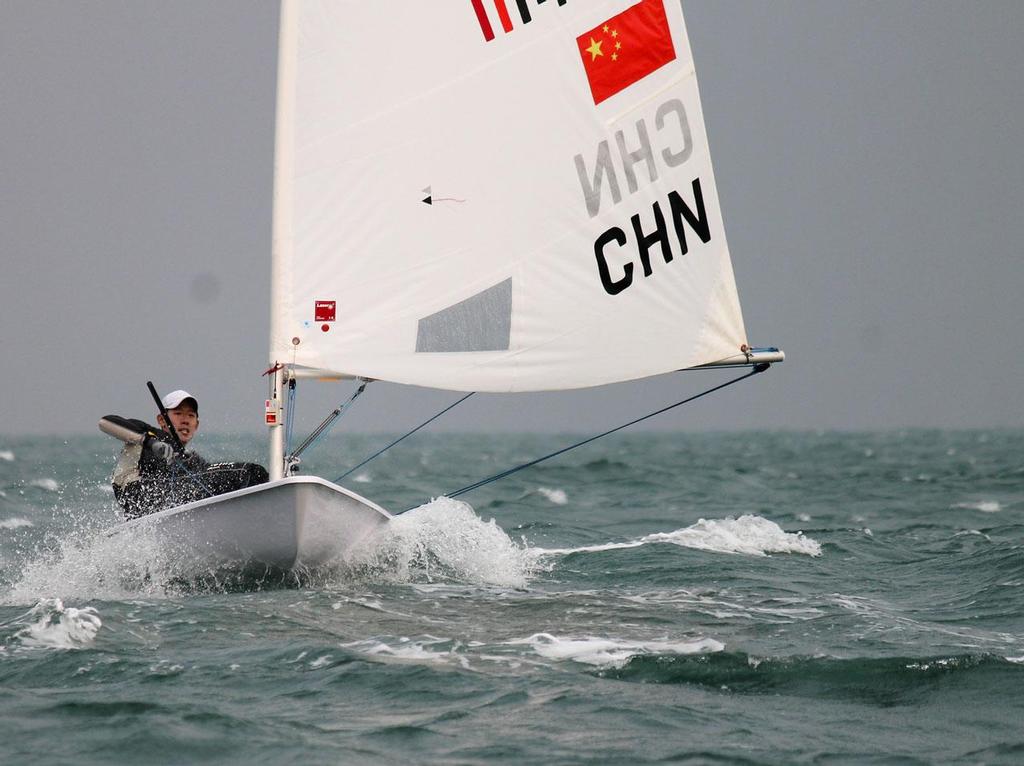 Zhao Ning CHN Laser - 2013 ISAF Sailing World Cup Qingdao photo copyright ISAF  taken at  and featuring the  class
