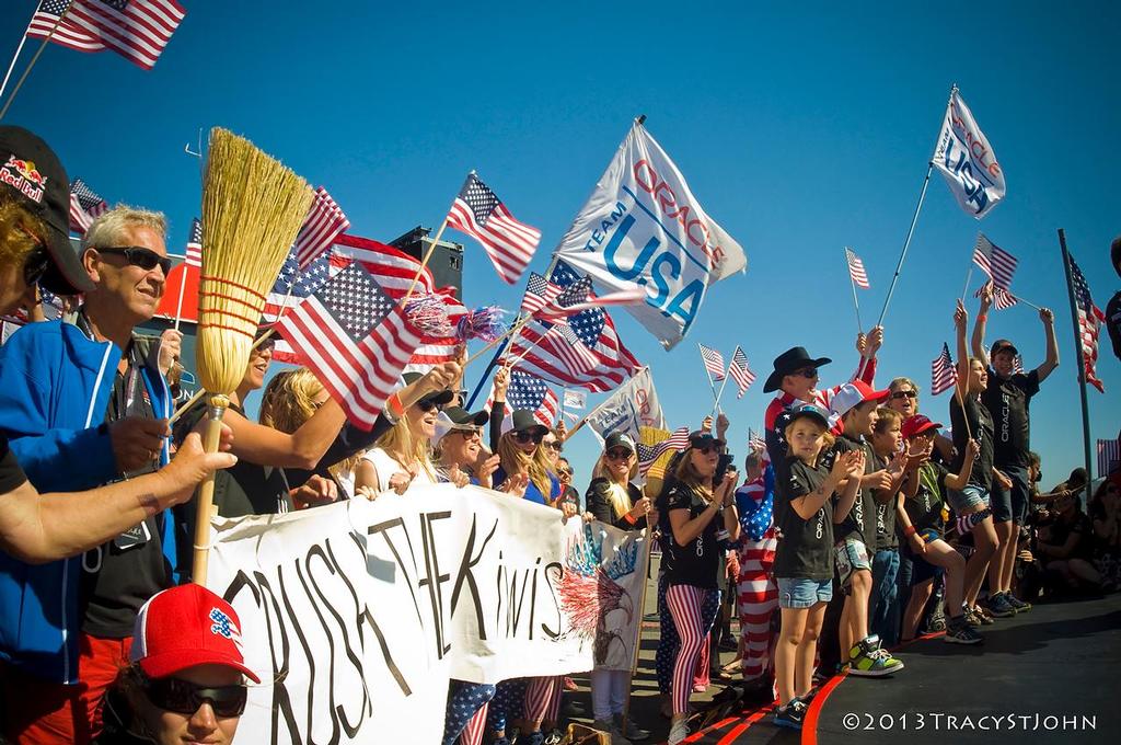 broom - America's Cup - Day 15 photo copyright Tracy St John http://www.stjohnphoto.tv/ taken at  and featuring the  class