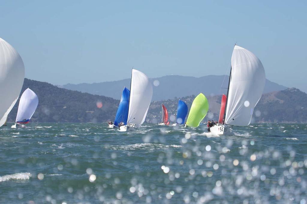 Day One of the 2013 Melges 24 Worlds. Choppy and good wind photo copyright Chuck Lantz http://www.ChuckLantz.com taken at  and featuring the  class