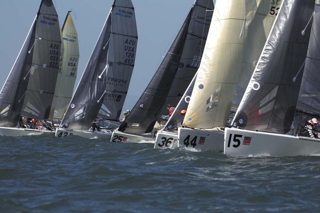 Race One, Day One start of the 2013 Melges 24 Worlds photo copyright Chuck Lantz http://www.ChuckLantz.com taken at  and featuring the  class