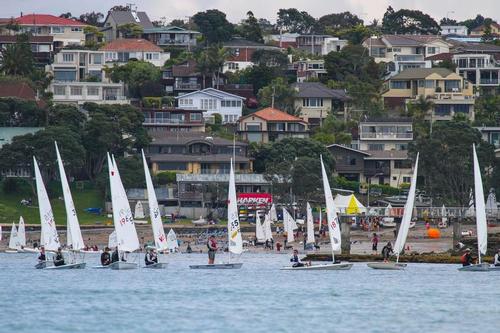 Fleet on the beach at 2013 Stack Interiors Winter Championships - Murray’s Bay © John Adair