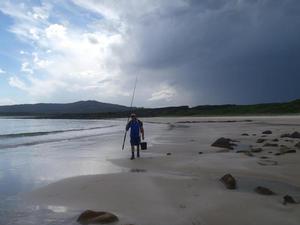 Searching beaches can be a lot of fun. photo copyright Jarrod Day taken at  and featuring the  class