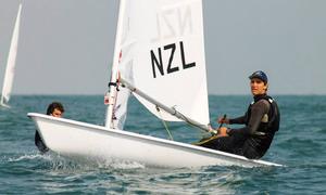 Thomas Saunders Mens Laser - 2014 ISAF World Cup, Qingdao October 2013 photo copyright Yachting New Zealand taken at  and featuring the  class