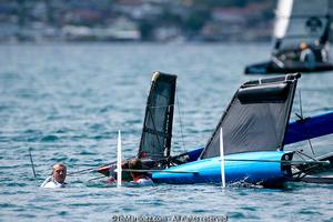 2013 Moth Worlds, Day 3. photo copyright Thierry Martinez/International Moth Class http://www.moth-sailing.org taken at  and featuring the  class