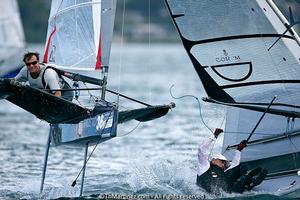 2013 Moth Worlds, Day 3. photo copyright Thierry Martinez/International Moth Class http://www.moth-sailing.org taken at  and featuring the  class