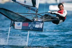 2013 Moth Worlds, Day 3. photo copyright Thierry Martinez/International Moth Class http://www.moth-sailing.org taken at  and featuring the  class