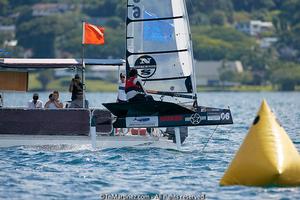 2013 Moth Worlds teams in action, Day 3. photo copyright Thierry Martinez/International Moth Class http://www.moth-sailing.org taken at  and featuring the  class