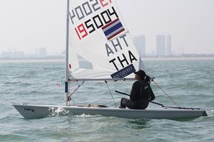 2013 Laser Radial World Championship - Kamolwan Chanyim photo copyright Rizhao Laser Worlds http://www.rizhaolaserworlds2013.com/ taken at  and featuring the  class