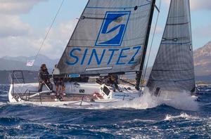 Porto Rotondo, 19/09/13 Audi Sailing Series Melges 32 2013 World Championship Melges 32 Synergy photo copyright BPSE/Studio Borlenghi/Francesco Ferri taken at  and featuring the  class