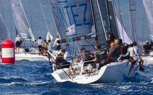 Porto Rotondo, 22/09/13 - Audi Sailing Series Melges 32 2013 World Championship Melges 32 Synergy photo copyright BPSE/Studio Borlenghi/Francesco Ferri taken at  and featuring the  class