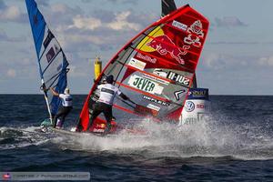 Bjorn at the mark - 2013 PWA Sylt World Cup photo copyright  John Carter / PWA http://www.pwaworldtour.com taken at  and featuring the  class