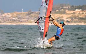 Bryony Shaw (GBR) Women's RS-X - 2013 ISAF Sailing World Cup Qingdao Day 5 photo copyright ISAF  taken at  and featuring the  class