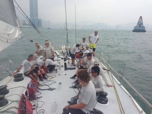 Crew setlle in pre-start - at the Audi Hong Kong to Vietnam Race photo copyright Team Ragamuffin https://www.facebook.com/RagamuffinYachting taken at  and featuring the  class