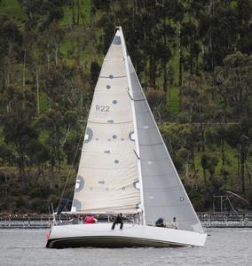 Bombora, which as Micropay Cuckoos Nest, won the 1993 Sydney Hobart. photo copyright Peter Campbell taken at  and featuring the  class