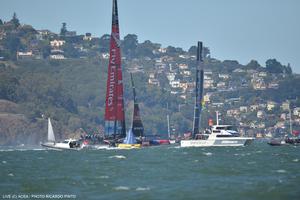 25/09/2013 - San Francisco (USA,CA) - 34th America's Cup - Oracle Team USA vs Emirates Team New Zealand, Race Day 15 photo copyright ACEA / Ricardo Pinto http://photo.americascup.com/ taken at  and featuring the  class