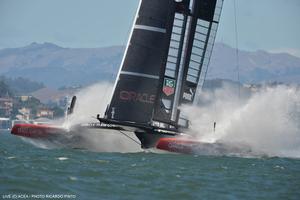 25/09/2013 - San Francisco (USA,CA) - 34th America's Cup - Oracle Team USA vs Emirates Team New Zealand, Race Day 15 photo copyright ACEA / Ricardo Pinto http://photo.americascup.com/ taken at  and featuring the  class