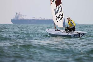 Dongshuang Zhang CHN Laser Radial - 2013 ISAF Sailing World Cup Qingdao Day 5 photo copyright ISAF  taken at  and featuring the  class