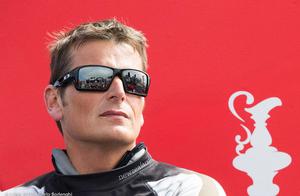 San Francisco - 34th America's Cup Final - Emirates Team New Zealand skipper Dean Barker photo copyright Carlo Borlenghi/Luna Rossa http://www.lunarossachallenge.com taken at  and featuring the  class