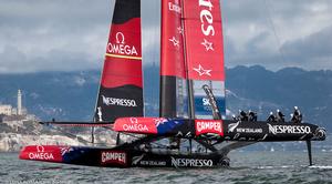 Emirates Team New Zealand have landed two major sponsors in a week
 photo copyright Carlo Borlenghi/Luna Rossa http://www.lunarossachallenge.com taken at  and featuring the  class