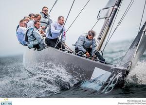 Vladimir Liubomirov at the helm of Bronenosec in RC44 Cascais Cup photo copyright MartinezStudio.es taken at  and featuring the  class