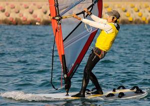 Peina Chen CHN RS-X - 2013 ISAF Sailing World Cup Qingdao Day 4 photo copyright ISAF  taken at  and featuring the  class