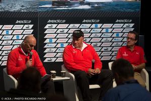 25/09/13 - San Francisco (USA,CA) - 34th America's Cup - Final Match - Day 15 - Morning media briefing with Stephen Barclay and Iain Murray photo copyright ACEA / Ricardo Pinto http://photo.americascup.com/ taken at  and featuring the  class