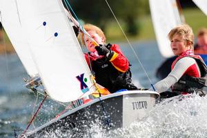 Henry Stone and Hattie Collingridge,Cadet - 2012 RYA Zone and Home Country Championships photo copyright  Paul Wyeth / RYA http://www.rya.org.uk taken at  and featuring the  class