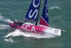 October 4 2013 - Team SCA sailing trials in the English Channel photo copyright Rick Tomlinson/Volvo Ocean Race http://www.volvooceanrace.com taken at  and featuring the  class