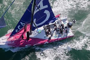 October 4 2013 - Team SCA sailing trials in the English Channel photo copyright Rick Tomlinson/Volvo Ocean Race http://www.volvooceanrace.com taken at  and featuring the  class