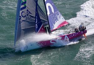 October 4 2013 - Team SCA sailing trials in the English Channel photo copyright Rick Tomlinson/Volvo Ocean Race http://www.volvooceanrace.com taken at  and featuring the  class