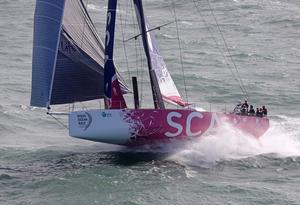 October 4 2013 - Team SCA sailing trials in the English Channel photo copyright Rick Tomlinson/Volvo Ocean Race http://www.volvooceanrace.com taken at  and featuring the  class