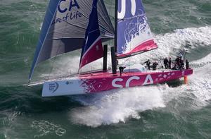 October 4 2013 - Team SCA sailing trials in the English Channel photo copyright Rick Tomlinson/Volvo Ocean Race http://www.volvooceanrace.com taken at  and featuring the  class