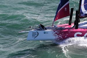 October 4 2013 - Team SCA sailing trials in the English Channel photo copyright Rick Tomlinson/Volvo Ocean Race http://www.volvooceanrace.com taken at  and featuring the  class