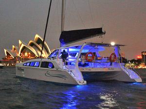 The Seawind 1250 Platinum sailing on Sydney Harbour. photo copyright Seawind Catamarans taken at  and featuring the  class
