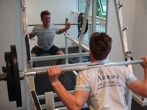 The sailors are working to tailored fitness programmes to help improve strength and conditioning, core stability and aerobic and anerobic fitness photo copyright Artemis Offshore Academy www.artemisonline.co.uk taken at  and featuring the  class