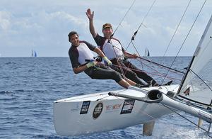 Team Gaebler in action at the Tornado Worlds Ibiza photo copyright Martina Barnetova taken at  and featuring the  class