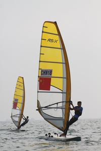 Wei Li CHN Men's RSX - 2013 ISAF Sailing World Cup Qingdao photo copyright ISAF  taken at  and featuring the  class