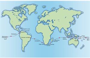 World ARC route photo copyright  SW taken at  and featuring the  class