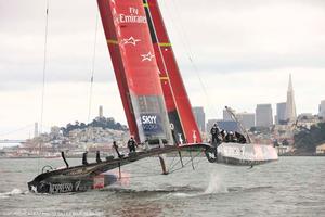 20/09/2013 - San Francisco (USA,CA) - 34th America's Cup - Oracle Team USA vs Emirates Team New Zealand, Race Day 10 photo copyright ACEA - Photo Gilles Martin-Raget http://photo.americascup.com/ taken at  and featuring the  class