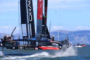 22/09/2013 - San Francisco (USA,CA) - 34th America's Cup - Oracle Team USA vs Emirates Team New Zealand, Race Day 12 photo copyright ACEA - Photo Gilles Martin-Raget http://photo.americascup.com/ taken at  and featuring the  class