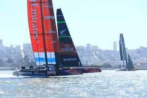 24/09/2013 - San Francisco (USA,CA) - 34th America's Cup - Oracle Team USA vs Emirates Team New Zealand, Race Day 14 photo copyright ACEA - Photo Gilles Martin-Raget http://photo.americascup.com/ taken at  and featuring the  class