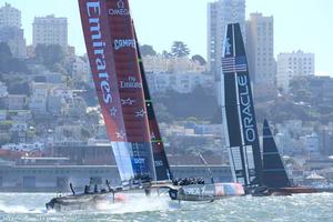 24/09/2013 - San Francisco (USA,CA) - 34th America's Cup - Oracle Team USA vs Emirates Team New Zealand, Race Day 14 photo copyright ACEA - Photo Gilles Martin-Raget http://photo.americascup.com/ taken at  and featuring the  class