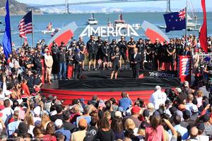 25/09/2013 - San Francisco (USA,CA) - 34th America's Cup - Oracle Team USA vs Emirates Team New Zealand, Race Day 15 photo copyright ACEA - Photo Gilles Martin-Raget http://photo.americascup.com/ taken at  and featuring the  class