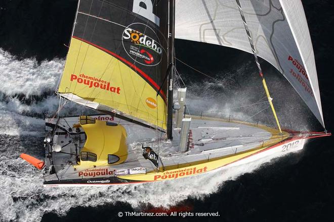 2012/13 Vendee Globe -  Solo round the world sailing race non stop without assistance (24840 NM). Arrival  of Bernard Stamm (SUI) 