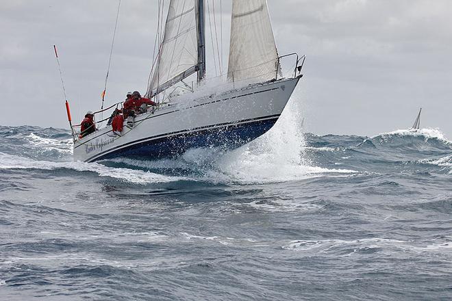 Hard core blue water racing. ©  John Curnow